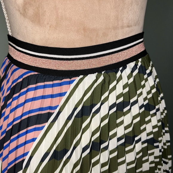 Parker Flowy, Pleated Graphic Skirt - Picture 4 of 5